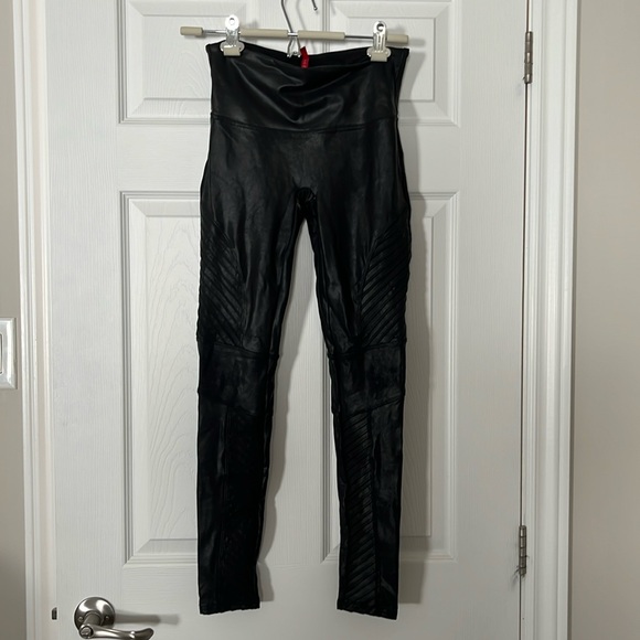 SPANX black motorcycle leggings - Picture 2 of 2
